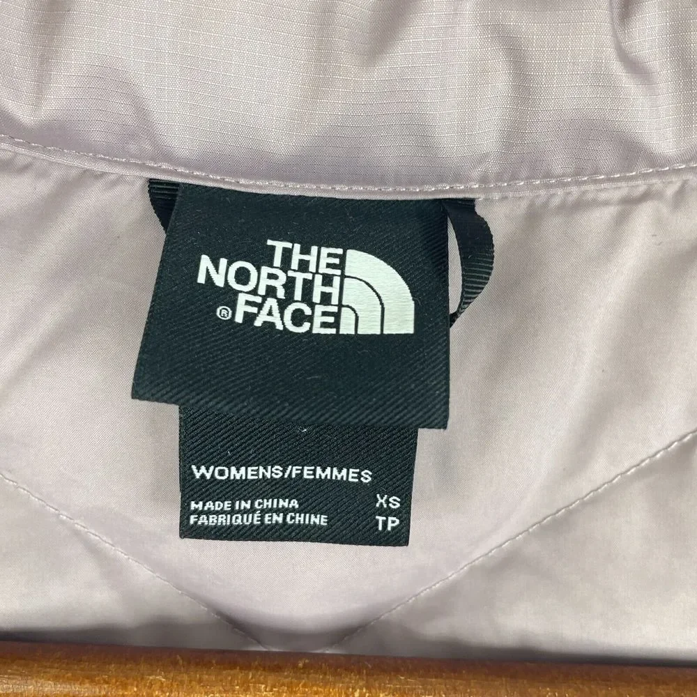 The North Face 550 Goose Down Puffer Vest Womens XS Extra Small Lavender Zip Up - Picture 4 of 13
